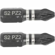 Impact Pozi.2 X 25mm Ins.bit 2/card Pz2