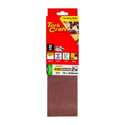 Sanding Belt 75 X 533mm 400grit 2/pack