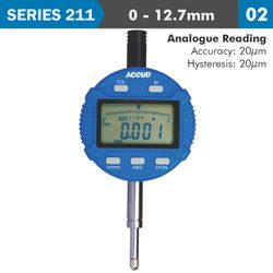 Digital Indicator Flat Back 12.7mm/0.5