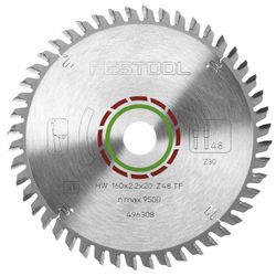FESTOOL HW 160x2,2x20 TF48 LAMINATE/HPL Saw Blade 160mm 48T