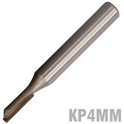 Straight Bit 4mm X 13mm Single Flute Metric 1/4