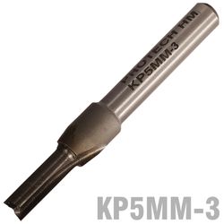 Straight Bit 5mm X 14mm Two Flute Solid Carbide 1/4