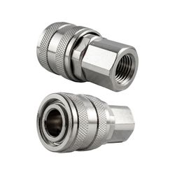 Quick Coupler Aro Style Brass N/plated 1/4