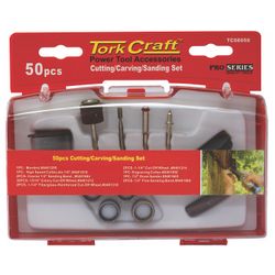 TORK CRAFT Cutting/Carving/Sanding Set 50 Piece Mini