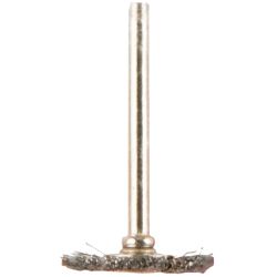 TORK CRAFT Mini Carbon Steel Brush Wheel 22.2mm with 3.2mm Shank