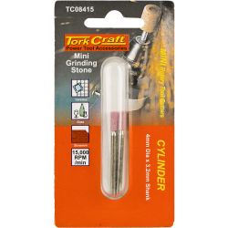 TORK CRAFT Mini Grinding Stone 4.8mm Cylinder 3.2mm Shank 2 Piece