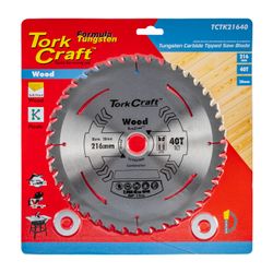 Tct Saw Blade 216mm X 2.0mm X 30mm X 40t Wood Thin Kerf