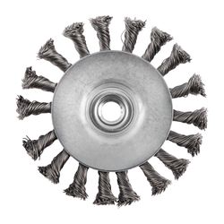 Wire Cup Brush Twisted Bevel Plain 115mmxm14 Bulk