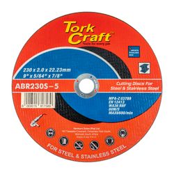 Cutting Disc For Steel And Stainless Steel 230 X 2.0 X 22.2mm