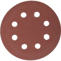 Sanding Disc 125mm 40 Grit With Holes 10/pk Hook And Loop