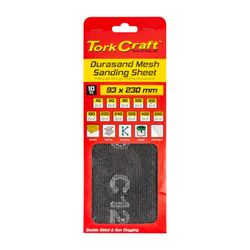 Durasand Mesh Sanding Sheet 120grit 93 X 230mm 10pc Per Pack