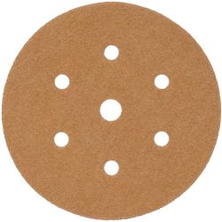 Gold Disc (50 Pieces) 40 Grit 150mm X 6+1 Holes Hook And Loop