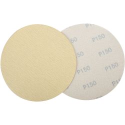 Gold Disc (50 Pieces) 150 Grit 150mm Without Hole Hook And Loop