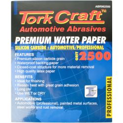 Premium Waterproof Paper 2500 Grit 230 X 280 (50 Piece) Automotive