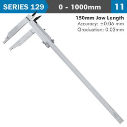 Vernier Caliper 1000mm 0.08mm Acc. 150mm 0.02mm Grad S/steel