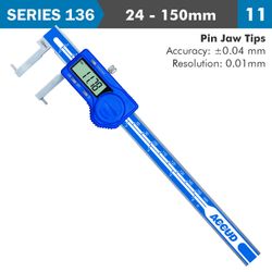 Dig. Caliper 24-150mm 0.04mm Acc. Inside . 0.01mm Res. S/steel