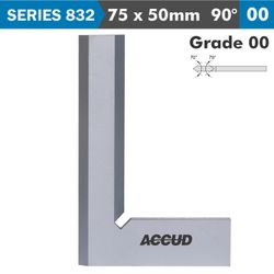 Beveled Edge Square 90 Deg. Grade 00 75x50mm