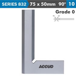 Beveled Edge Square 90 Deg. Grade 0 75x50mm