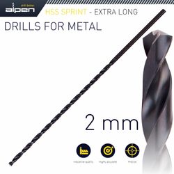 Hss Drill Bit 2mm 125 X 85 Extra Long