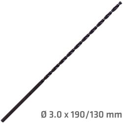 Hss Drill Bit 3mm 190 X 130 Extra Long