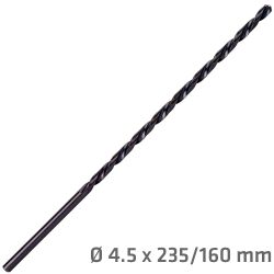 Hss Drill Bit 4.5mm 235 X 160 Extra Long