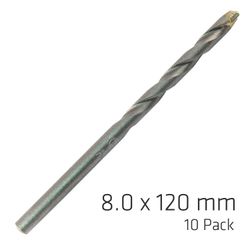 Masonry Drill Bit Long Life 8 X 120mm 10pack