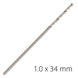 ALPEN Pro Hss 1mm Drill Din 338 Rn 135 Split . Plastic Wallet (1