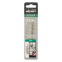 ALPEN Pro Hss 3mm Drill Din 338 Rn 135 Split . Plastic Wallet (1