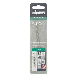ALPEN Pro Hss 3.2mm Drill Din 338 Rn 135 Split . Plastic Wallet (