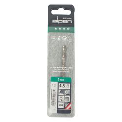 ALPEN Pro Hss 4.5mm Drill Din 338 Rn 135 Split . Plastic Wallet (