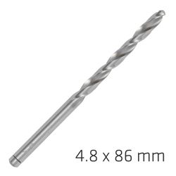 ALPEN Pro Hss 4.8mm Drill Din 338 Rn 135 Split . Plastic Wallet (