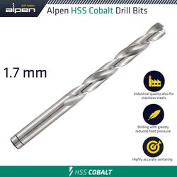 Hss Cobalt Din 338 1.7mm Bulk