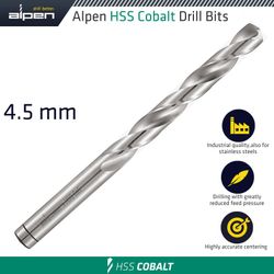 Hss Cobalt Drill Bit 4.5mm