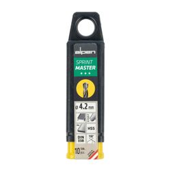 Hss Sprint Master 4.2mm 10-pack Hang Tag Din 338 ALPEN Drill Bits