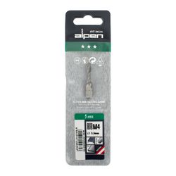 ALPEN Combination Tap Plw M4 1/4' Shank