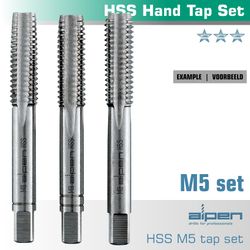 Hand Tap Set In Pouch M5 Hss 0.8mm Pitch
