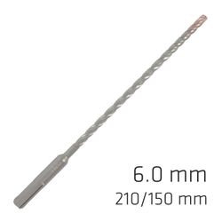 Force X 6.0 X 210/150 Sds-+ Rebar Drill Bit X4 Cutting Edges - Bulk