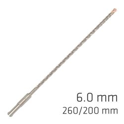 Force X 6.0 X 260/200 Sds-+ Rebar Drill Bit X4 Cutting Edges