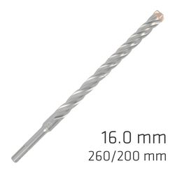 Force X 16.0 X 260/200 Sds-+ Rebar Drill Bit X4 Cutting Edges