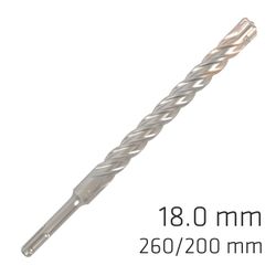 Force X 18.0 X 250/200 Sds-+ Rebar Drill Bit X4 Cutting Edges