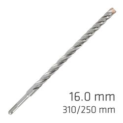 Force X 16.0 X 310/250 Sds-+ Rebar Drill Bit X4 Cutting Edges