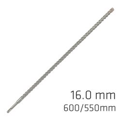 Force X 16.0 X 600/550 Sds-+ Rebar Drill Bit X4 Cutting Edges