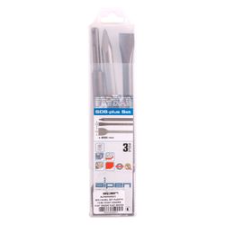 Sds Chisel Set Plastic Tube . X250mm Flat 20x250 Flat 40x250
