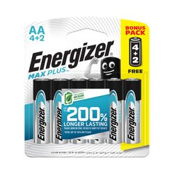 Max+ Aa Battery- 6pack 4+2 Free (moq12) ENERGIZER