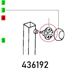 Knob Rear ½ Kf 4 E M8x12