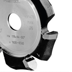Cutter - V Groo Hw 118x14-90grad-alu