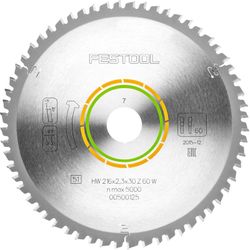 Fine Tooth Saw Blade 216x2.3x30 W60