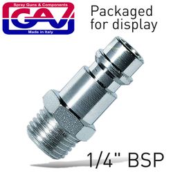 Connector German 1/4'male 2 Packaged