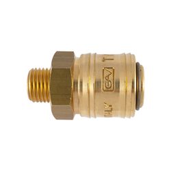 Brass Male Quick Coupler 1/4'm German