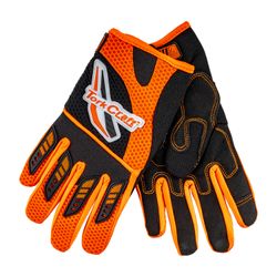 Limited Edit. Large Racing Glove Orange Syn. Leather